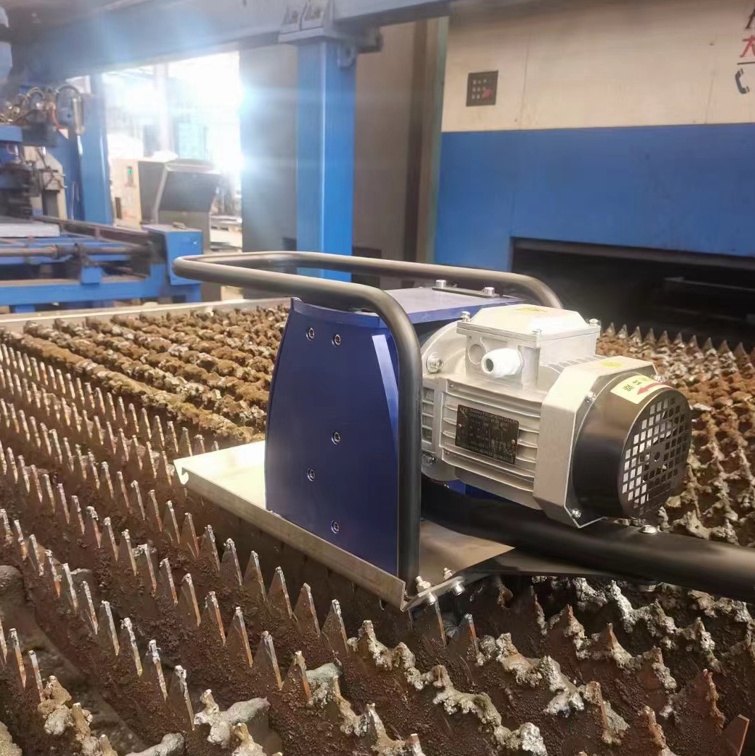 Fiber laser or plasma cutting platform slag cleaner remover JCX laser sword grid table slag remover 