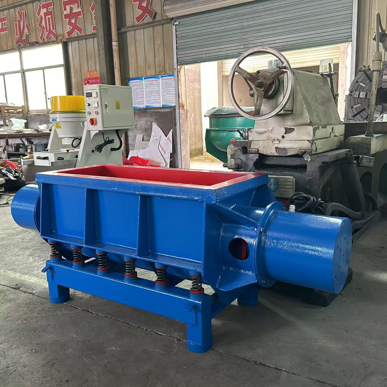 200L LINER VIBRATION MACHINE FOR DEBURRING METAL PIECES AND POLISHING
